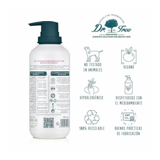 Dr. Tree Intimate Gel Dermoprotector Hipoalergénico Sensitivo 400ml Dr. Tree Intimate Gel Dermoprotector Hipoalergénico Sensitivo 400ml
