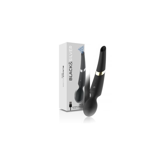 Black&Silver Beck Suction Vibration Rechargeable 1 Unidade