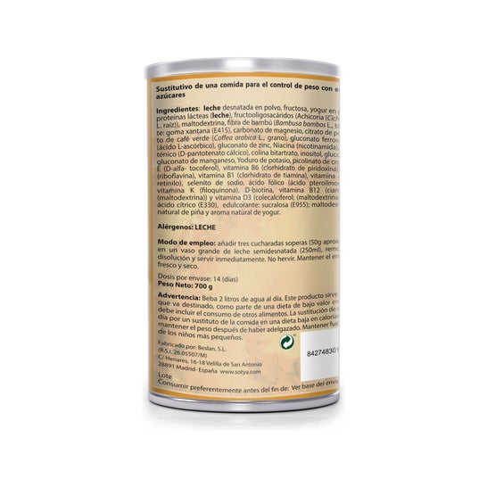 Sotya Smoothie de Iogurte Saciante de Abacaxi 700g