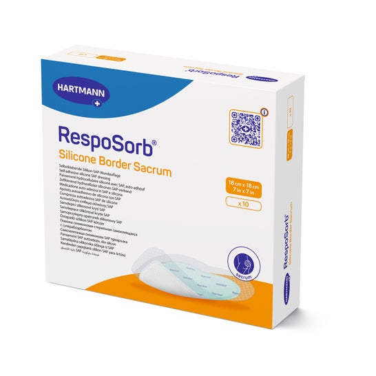 Hartmann RespoSorb Silicone Border Sacro 18 x 18 cm 10 unid.