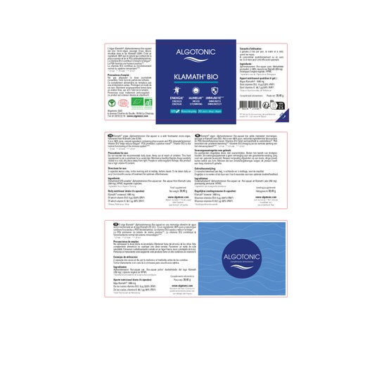 Algotonic Klamath Bio 120 Pérolas