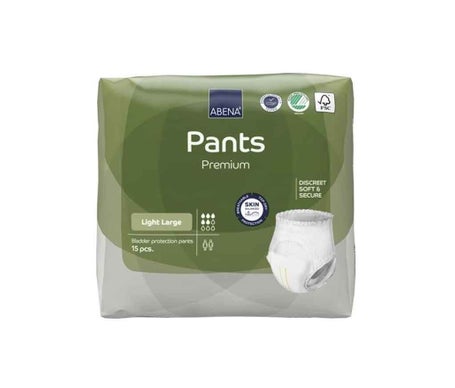 Abena Pants Premium Fraldas Absorventes Light L 15 Unidades
