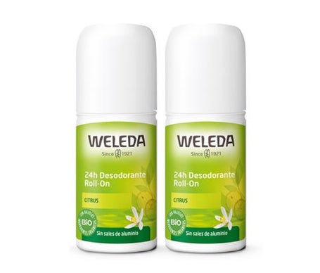 Weleda Desodorante Roll-On 24H De Citrus 2X50ml