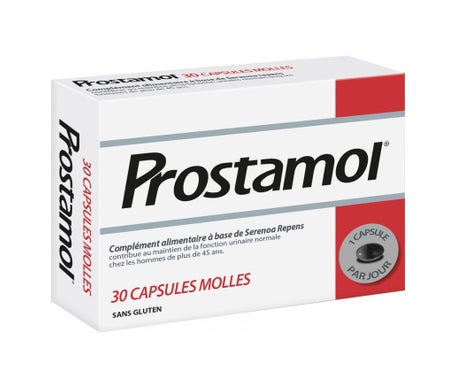 Prostamol Suplemento dietético para homens Caixa de 30 cápsulas moles
