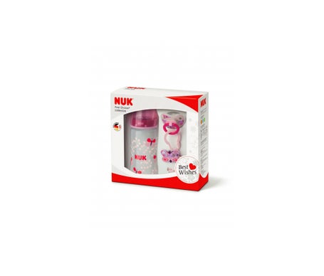 Nuk Pack First Choice Collection Rosa Biberon 300ml + Chupete +