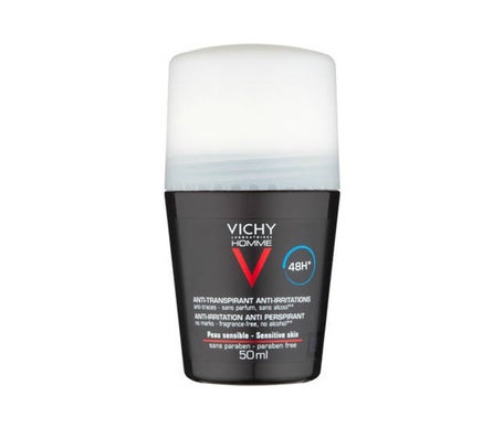 Vichy Homme Desodorizante Roll-On para peles sensíveis 50ml