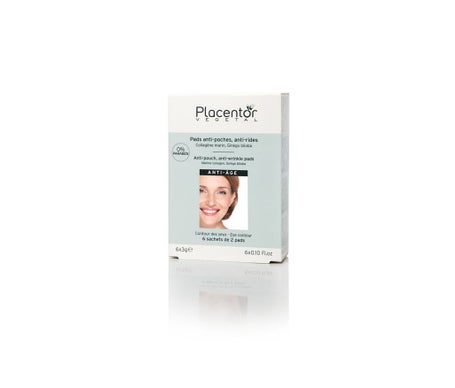 Placentor Vegetal Pads Patch Anti-Puffiness Anti-Rugas Contorno dos Olhos 2 x 6 sacos