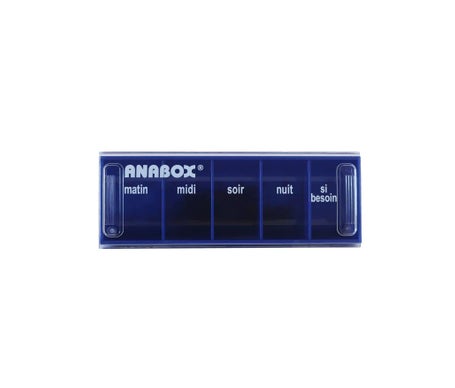 Caixa de comprimidos Anabox Day Dark Blue