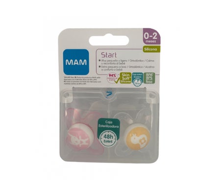 Mam Start Silicone Soother 0-2m 2u