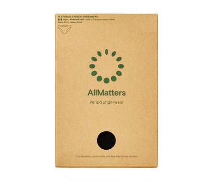 AllMatters Cueca Menstrual Bikini Fluxo Moderado XXXL 1 Unidade