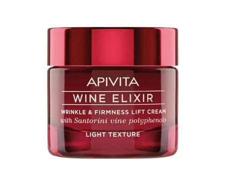 Apivita Wine Elixir Crema Antiarrugas & Reafirmante con Efecto Lifting – Textura Ligera 50ml