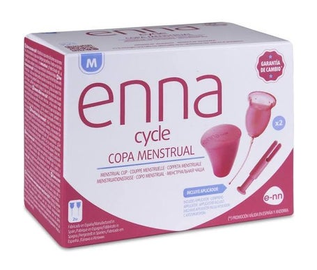 Copo menstrual Enna T-M 2 pcs e aplicador