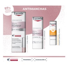 Eucerin Pack antimanchas Anti-Pigment Dual Serum 30ml + Mini Gel Limpiador 20ml + Mini Pigment Control FPS 50+ 7ml