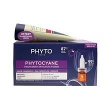 Phyto Phytocyane Mulher Pack Ampolas Queda Progressiva x12 Unidades + Shampoo 100ml