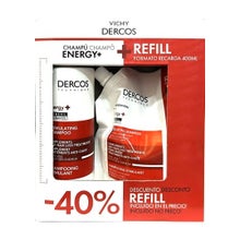 Vichy Dercos Energy+ Champô Estimulante 400ml + Recarga 400ml