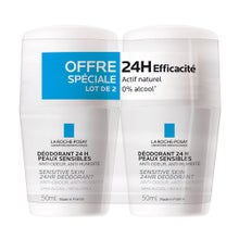 Desodorizante Fisiológico La Roche-Posay Roll On 24h 2x50ml