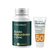DocMorris Pack Ácido Hialurónico + Zinc 30Cáps + Crema Facial SPF50+ 50ml
