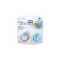 Chicco ™ pacio physio tetina de látex azul 4 meses + 2ds