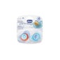 Chicco ™ pacio physio tetina de látex azul 4 meses + 2ds