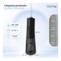 Irrigador Dental Portátil Aquapik UltraCare Plus 8 Pontas 5 Modos 300 ml (Negrol)