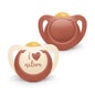 Nuk Chupete Anatomico 6-18M Terracotta 2uds