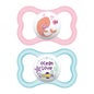 Mam Chupete Air Silicona 6+ Rosa 2uds