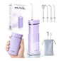 AquaPik Kit Mini Irrigador Bucal Portátil Viagens Carga Usb Roxo