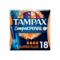 Tampax Compak Pearl Super Plus algodão 18uds