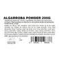 Alfarroba Orgânica Verde Natural em Pó 200g