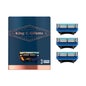 Gillette King C Shave & Edging Razor Blades 3uds