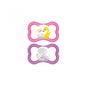 Mam Baby Pacifier Air Night Silicone Pink +6M 2uds