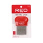 Red By Kiss Metal Lice Comb Rounded & Grooved Teeth 1 Unidade