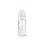Nuk mamadeira látex bico grande boca Tamanho de vidro 1 240ml