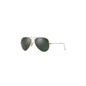 Lente Ray-Ban Aviator Clássico Verde Clássico G-15 55mm