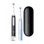 Oral-B Io3 Duo Matt Ice Escova Dentes Elét Azul Preto 2 Unidades