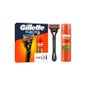 Gillette Pack Fusion5 Máquina de Barbear + Gel de Barbear Sensitive 200 ml