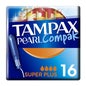 Tampax Pearl Compak Super Plus Tampões 16 peças Tampax Pearl Compak Super Plus Tampões 16 peças