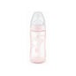 Nuk Biberon Polypropylene Avec Tétine Silicone Rose 300ml