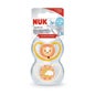 Nuk Space Chupeta Leão Sol 6-18 Silicone 2 Unidades