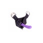 Arreio Apollo Diversual com Dildo Lilás 16 cm
