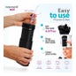 AquaPik Kit Mini Irrigador Bucal Portátil Viagens Carga Usb Preto