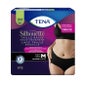 TENA Silhouette Plus Cueca Absorvente Cintura Baixa Preta M 12 unid.