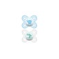 Mam Pacifier Perfeito 0-2 meses de lote de silicone de 2