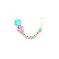 Mamimemima Silicone Corrente de Silicone Chupeta Multicolor Coroa Rosa