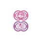 Mam Pacifier Perfect 6+ meses Estrilização de Silicone Bote Silicone x2 (Modelo Garon ou Girl)