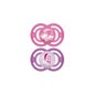 Mam Pacifier Perfect 6+ meses Estrilização de Silicone Bote Silicone x2 (Modelo Garon ou Girl)