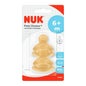 Nuk Teat latex tamanho da boca tamanho 2 furos tamanho 2uds