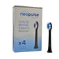 Neopulse Cabeça de escova elétrica Neosonic Black Ultra-Soft 4 unidades