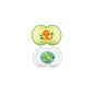 Mamãe chupeta Baby Soother Original Silicone + 6 M Pack Double Green
