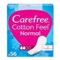 Carefree Carefree Cotton Protector Sin Fragancia 56uds